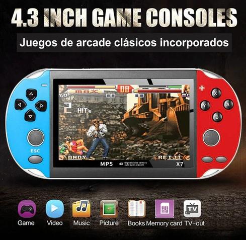Consola De Juegos Mp5 X7 Enhanced 8gb Portátil Retro Hd