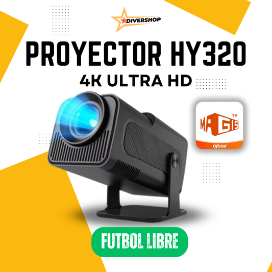 Proyector LED Hy320 4k Ultra Android