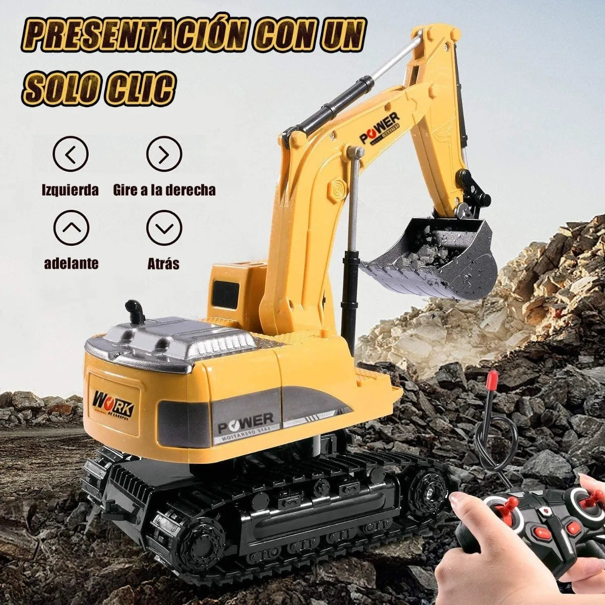 Excavadora a Control Remoto 1:24