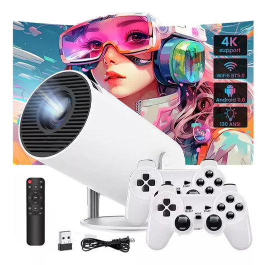Proyector Led GAMER con Android 4K