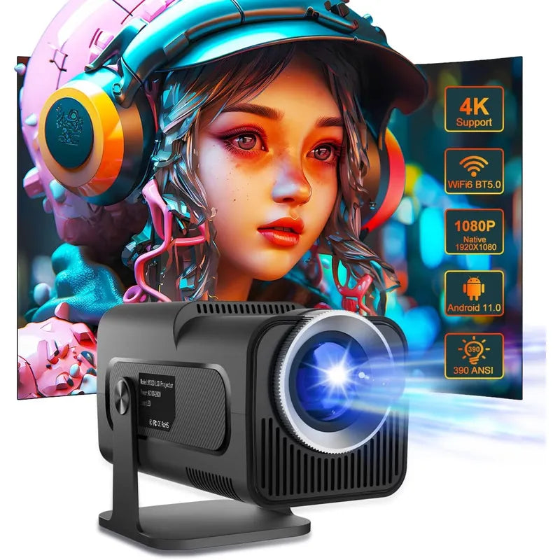 Proyector LED Hy320 Mini 4k Ultra Android
