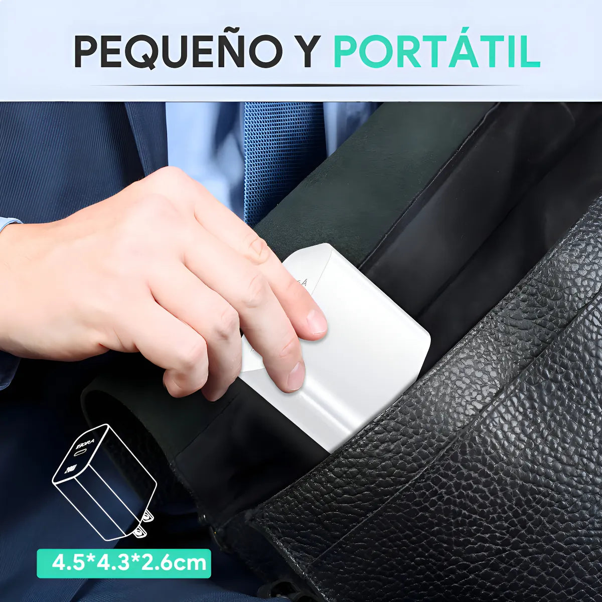 Cargador Iphone 20W Carga rápida Adaptador + Cable